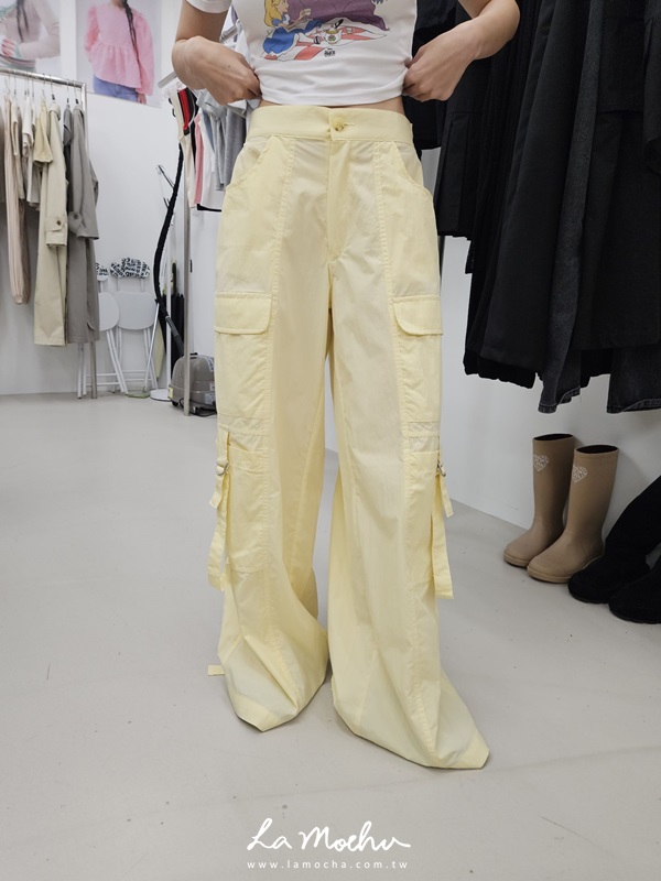 (限量商品)度假鬆緊工作褲